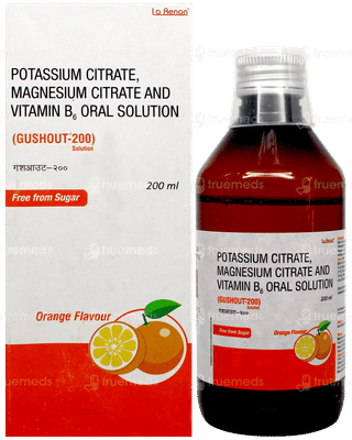 Gushout 200 Orange Flavour Free From Sugar Solution 200Ml